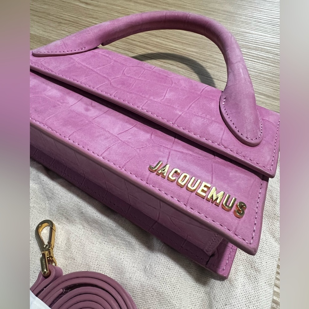 JACQUEMUS
Pink La Montagne Croc 'Le Chiquito Long' Clutch - Picture 2 of 8